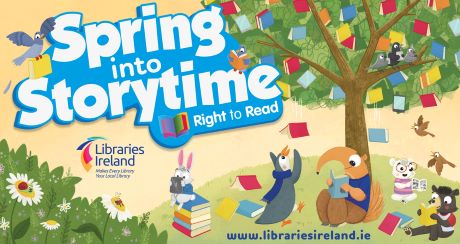 Spring into Storytime 2023 flyer